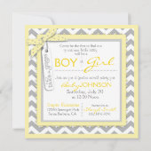 Invitation Cravate ou Tutu & Chevron Imprimer la partie de ré (Dos)