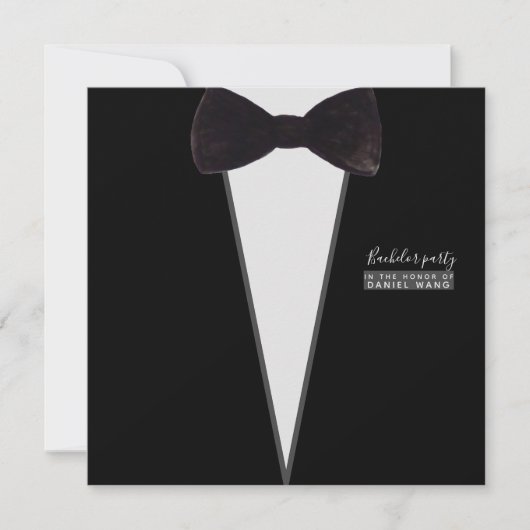 Invitation cravate-partie-bachelor-forhim-tuxedo-bow (Devant)