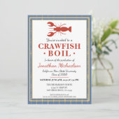 Invitation Crawfish Boil College University Graduation Party (Debout devant)