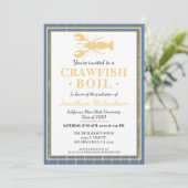 Invitation Crawfish Boil College University Graduation Party (Debout devant)
