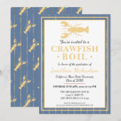 Invitation Crawfish Boil College University Graduation Party (Devant / Derrière)