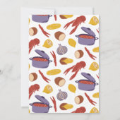 Invitation Crawfish Boil Couples de douche (Dos)