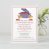 Invitation Crawfish Boil Couples de douche (Debout devant)