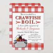 Invitation Crawfish Boil Couples de douche (Devant / Derrière)