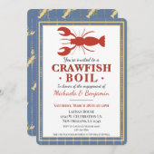 Invitation Crawfish Boil Couples de douche (Devant / Derrière)