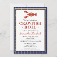 Crawfish Boil de fruits de mer Blue School Graduat