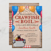 Invitation Crawfish Boil événement spécial Anniversaire (Devant / Derrière)