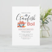 Invitation Crawfish Boil Family Cocktail Seafood Party (Debout devant)