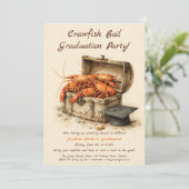 Invitation Crawfish Boil Graduation Party | Southern Style  (Debout devant)