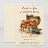 Invitation Crawfish Boil Graduation Party | Southern Style  (Devant / Derrière)