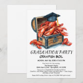 Invitation Crawfish Boil Graduation Party | Southern Style (Devant / Derrière)