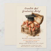 Invitation Crawfish Boil Graduation Party | Southern Style (Devant / Derrière)