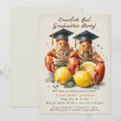 Invitation Crawfish Boil Graduation Party | Southern Style  (Devant / Derrière)
