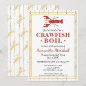 Invitation Crawfish Boil High School College Graduation Party (Devant / Derrière)