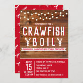 Invitation Crawfish Boil High School Graduation Party (Devant / Derrière)