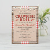 Invitation Crawfish Boil Lobster High School Graduation Party (Debout devant)