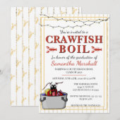 Invitation Crawfish Boil School Graduate Party (Devant / Derrière)