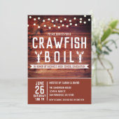 Invitation Crawfish Boil Seafood Graduation Party (Debout devant)