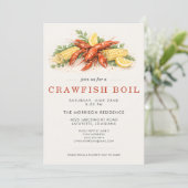 Invitation Crawfish Boil Summer Party (Debout devant)