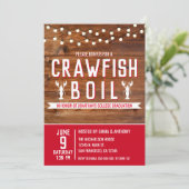 Invitation Crawfish Boil University College Graduation Party (Debout devant)