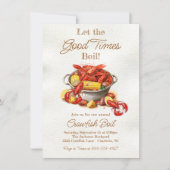 Invitation Crawfish Boisson de fruits de mer (Devant)
