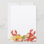 Invitation Crawfish Seafood Boisson Party (Dos)