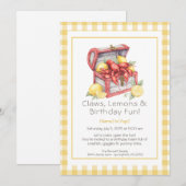 Invitation Crayfish & Lemon Treasure Chest Anniversaire (Devant / Derrière)