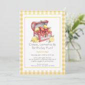 Invitation Crayfish & Lemon Treasure Chest Birthday  (Debout devant)
