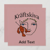 Invitation Crayfish Party, Kräftskiva (Devant / Derrière)