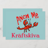 Invitation Crayfish Party, Kräftskiva, Scandinavie (Devant / Derrière)