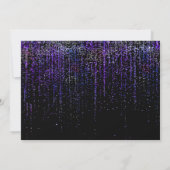 Invitation Crayon Moderne Nous En Glitter Violet Edgy (Dos)
