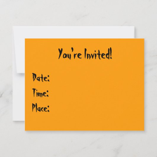 Invitation CRAZY Candy Corn ! (Dos)