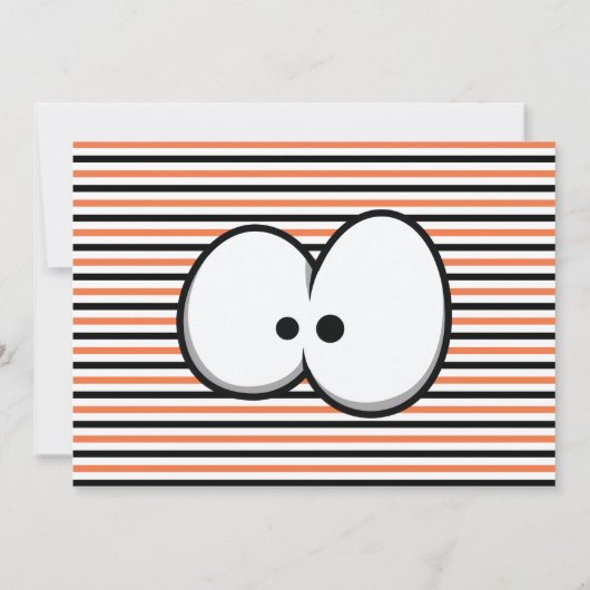 Invitation Crazy Eyes Faisons-nous une Halloween effrayante S (Dos)