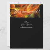 Invitation CRAZY PHOTON MONOGRAM  noir rose (Dos)