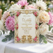 Invitation Cream And Blush Pink Romantic Floral Wedding