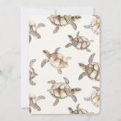 Invitation Cream Beach Sea Turtles Bridal Shower (Dos)