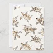 Invitation Cream Beach Sea Turtles Wedding (Dos)