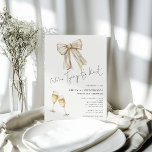 Invitation Cream Bow Nous Tient Le Wedding shower Knot<br><div class="desc">Cream Bow Nous Tient Le Wedding shower Knot. Disponible numériquement et imprimé. L'en-tête principal est dans un élégant script set. Le reste du texte que vous pouvez facilement personnaliser.</div>