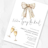 Invitation Cream Bow Nous Tient Le Wedding shower Knot