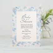 Invitation Cream Classique Traditionnel Baby Shower invitatio (Debout devant)