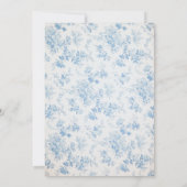 Invitation Cream Classique Traditionnel Baby Shower invitatio (Dos)