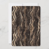 Invitation Creamme Brown Chocolat Gold Fils Anniversaire (Dos)