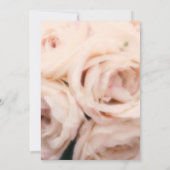 Invitation Creamy Soft Rose Peach Roses Elégant mariage (Dos)