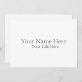 Invitation Create Your Own (Devant / Derrière)