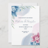 Invitation Create Your Own Custom Watercolor with Wedding (Devant)