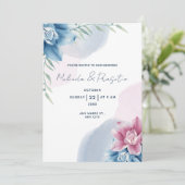 Invitation Create Your Own Custom Watercolor with Wedding (Debout devant)