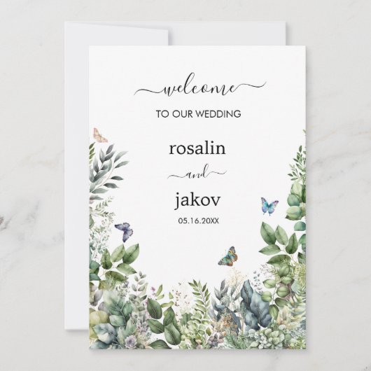 Invitation Create Your Own rustic wedding (Devant)