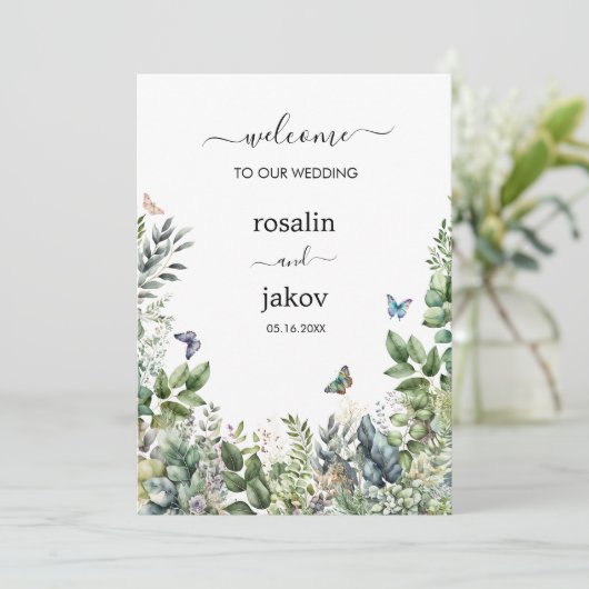 Invitation Create Your Own rustic wedding (Debout devant)