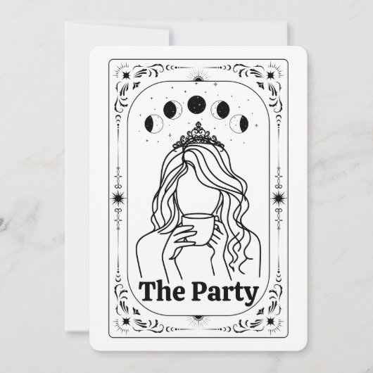 Invitation Create Your Own Tarot Mystic Celestial Moon Magic (Devant)