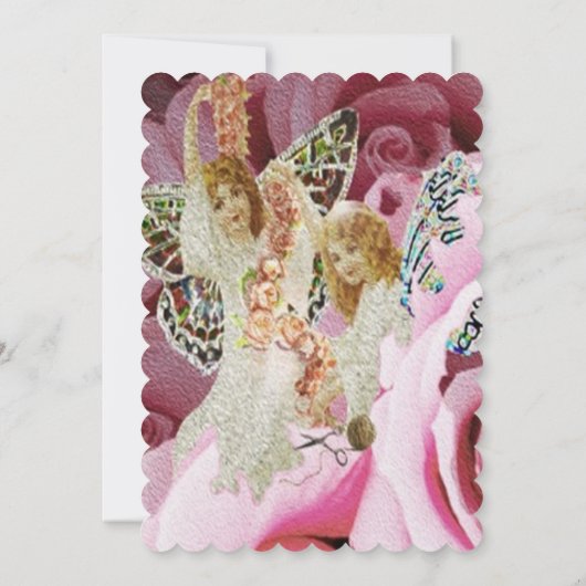 Invitation Création de colliers Roses (Dos)